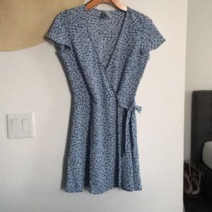 Floral wrap dress. Worn once.
